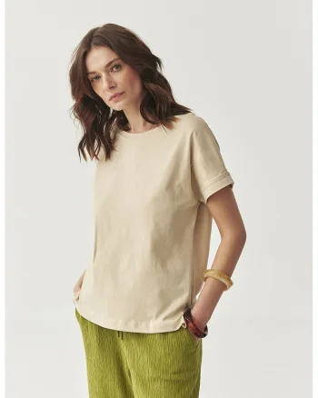 Tricou cu decolteu barcuta