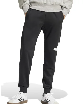 Pantaloni de trening regular fit cu buzunare, Alb/Negru