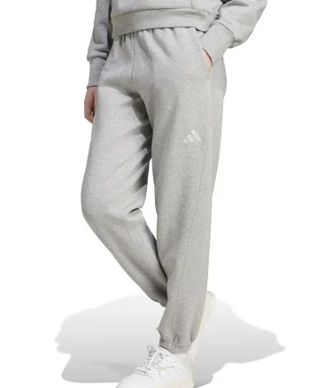 Pantaloni de trening din amestec de bumbac cu logo, Alb/Gri deschis