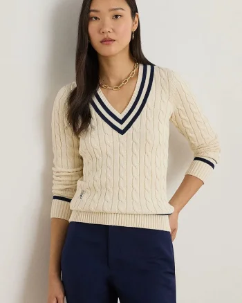 Lauren Ralph Lauren pulover pentru femei din bumbac