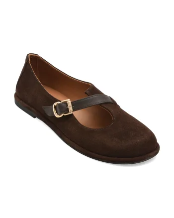 Pantofi EPICA maro, 2184053, din piele intoarsa