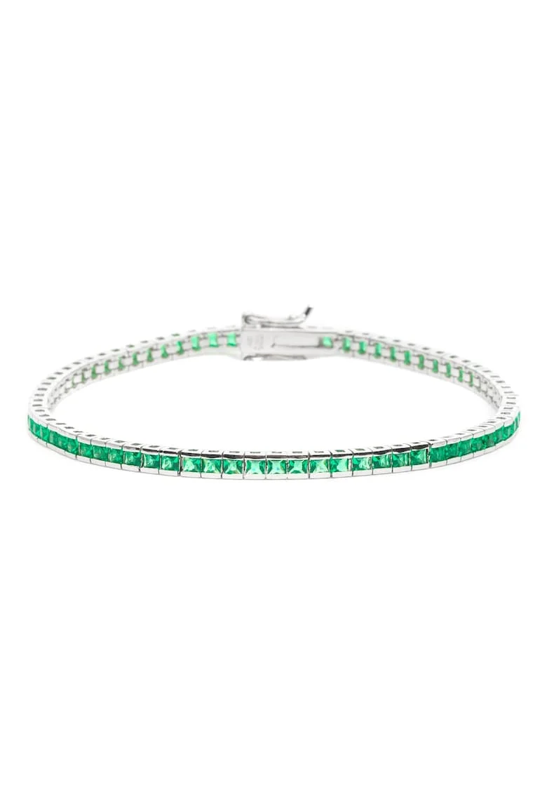 Bratara Tennis ARGINT 925 Rodiat Cu Cristale Zirconia, 19 CM