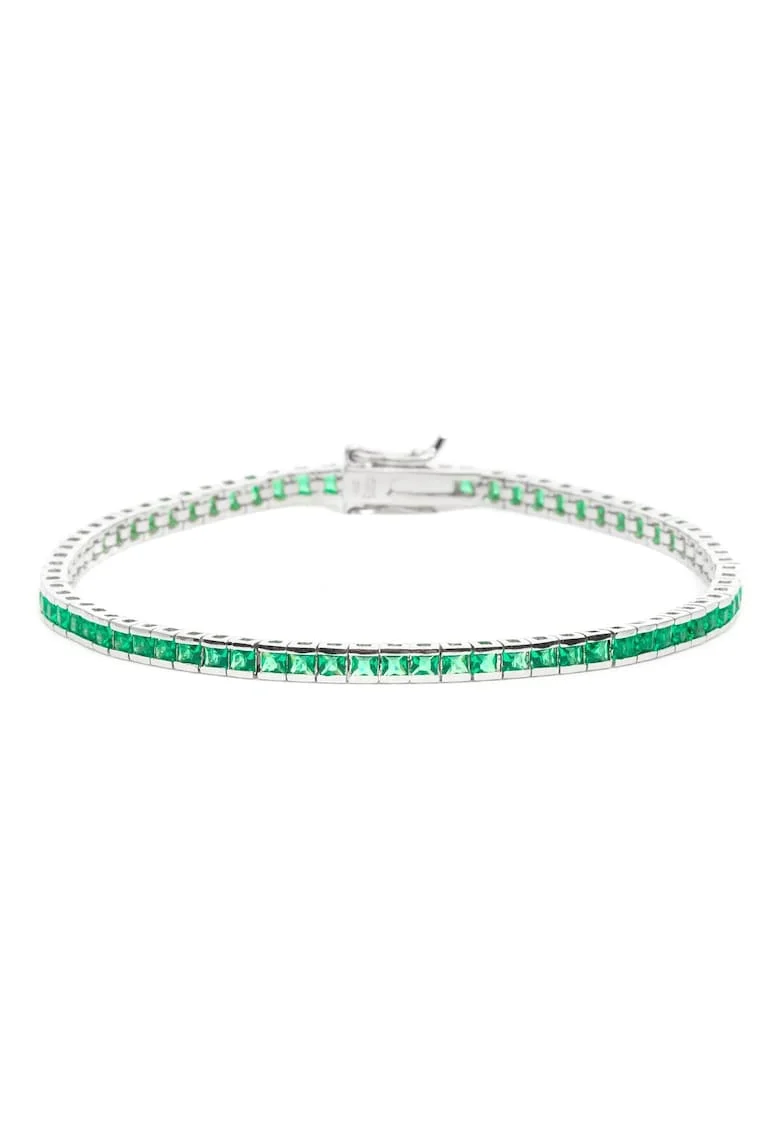 Bratara Tennis ARGINT 925 Rodiat Cu Cristale Zirconia, 17 CM