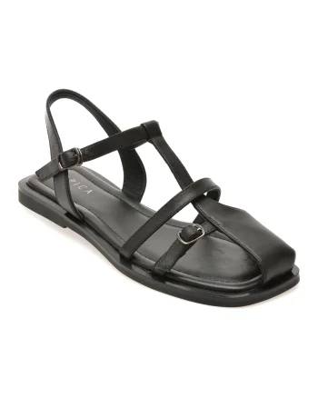 Sandale EPICA negre, 1512D33, din piele naturala