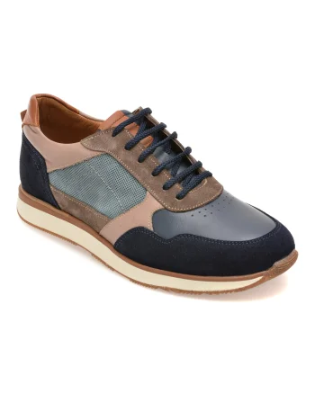 Pantofi sport BITE THE BULLET bleumarin, 3030, din piele naturala