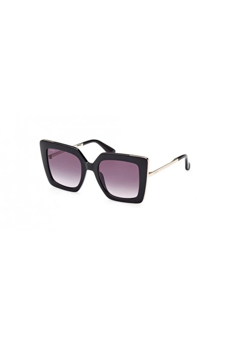 Ochelari de soare cat-eye supradimensionati Design 4, Auriu/Negru