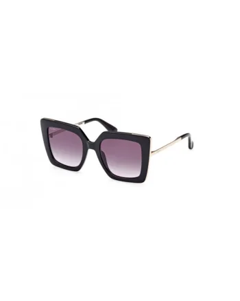 Ochelari de soare cat-eye supradimensionati Design 4, Auriu/Negru