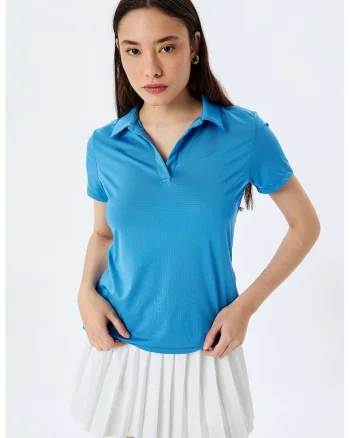 Tricou polo slim fit, Albastru