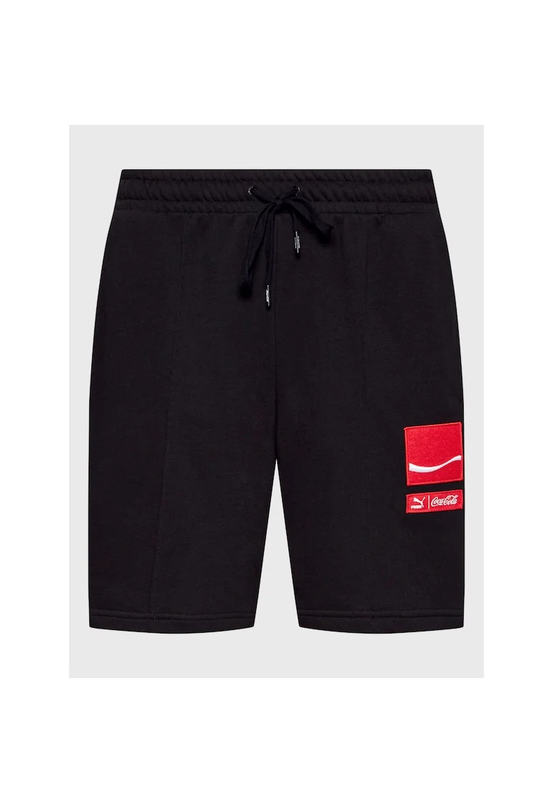 Pantaloni scurti sport barbati,  300909577, Bumbac, Negru