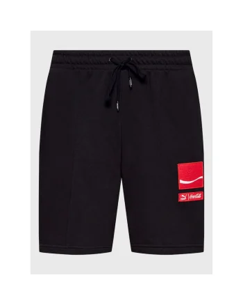 Pantaloni scurti sport barbati,  300909577, Bumbac, Negru
