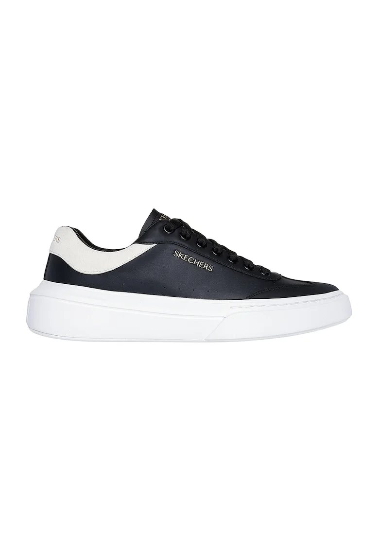 Pantofi sport de piele ecologica Cordova Classic, Alb/Negru