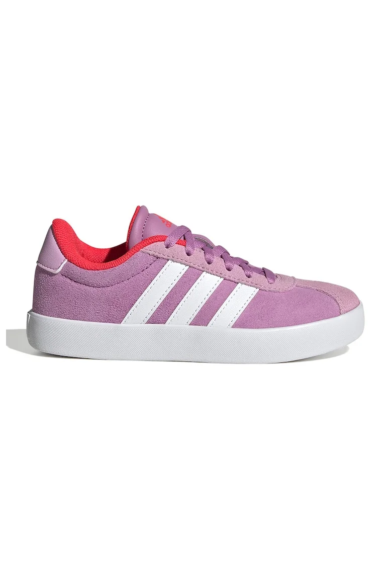 Pantofi sport VL Court 3.0 de piele intoarsa, Alb/Lila