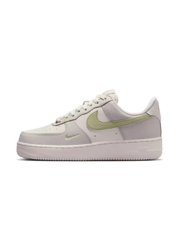 Pantofi sport,  W Air Force 1 '07 Jd, Piele naturala, Alb, Alb