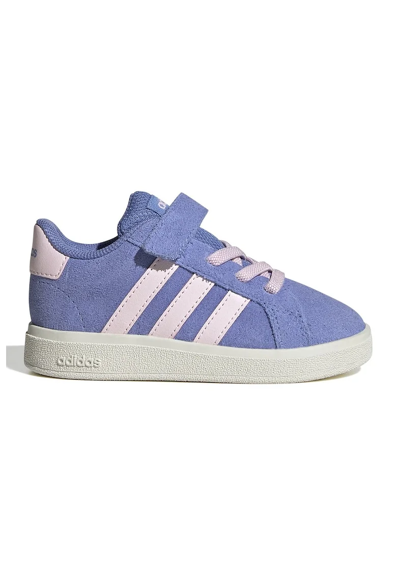 Pantofi sport Grand Court cu velcro, Albastru lavanda/Roz
