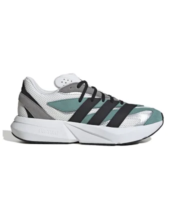 Pantofi sport Lightblaze cu insertii de piele intoarsa, Alb/Verde persan