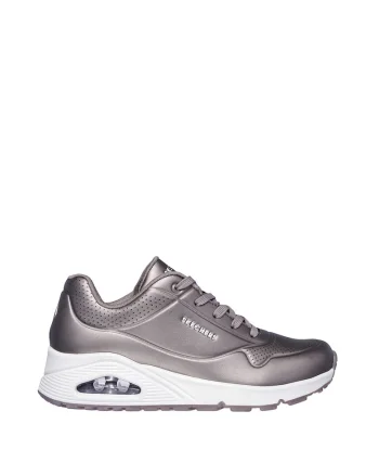 Pantofi sport de piele ecologica, cu aspect perforat Rose Bold