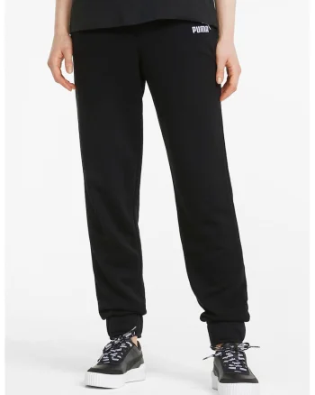 Pantaloni de trening regular fit cu buzunare laterale Essentials+, Negru