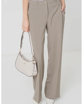 Pantaloni eleganti drepti, Maro taupe deschis