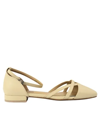 Pantofi vara, dama,  8VH2443-X8813 crem, piele naturala, Crem