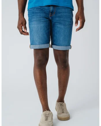 Bermude slim fit cu talie medie Washington, Albastru inchis/Albastru