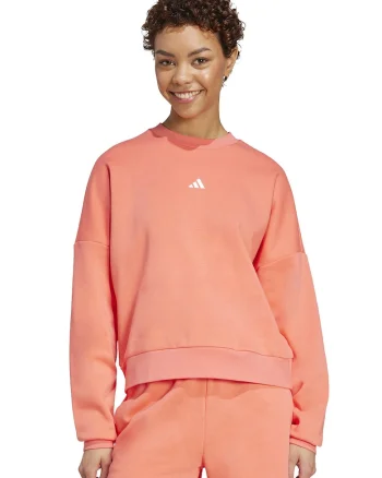 Bluza de trening lejera cu maneci cazute, Roz somon