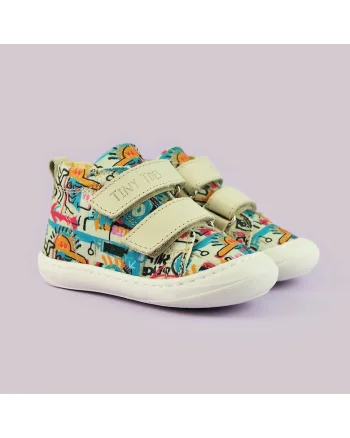Pantofi Sport din material textil, Tegne, Multicolor, Multicolor