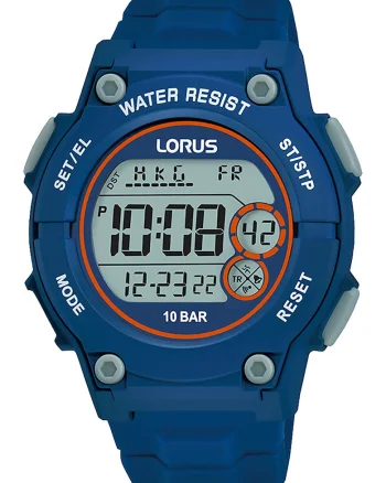 Ceas cronograf digital unisex - 65499, Albastru royal