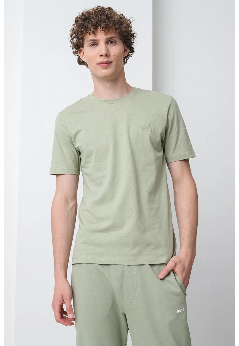 Tricou din bumbac Tales, Verde deschis/Verde feriga