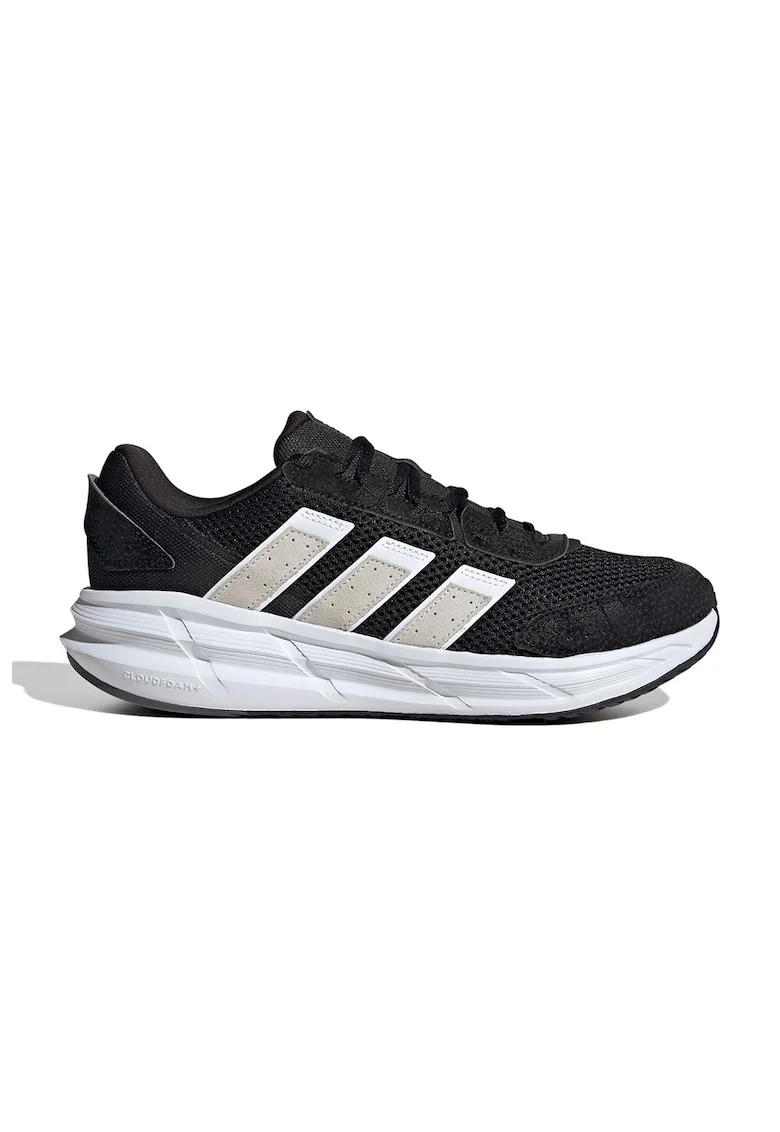 Pantofi sport AstraStar de piele ecologica si plasa, Alb/Negru