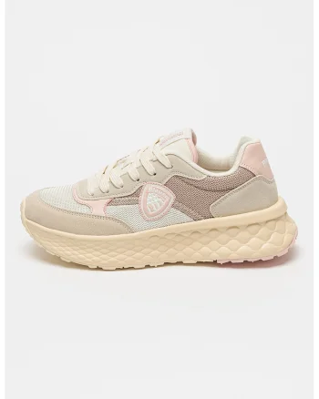 Pantofi sport cu model colorblock Lynn, Roz pal/Crem