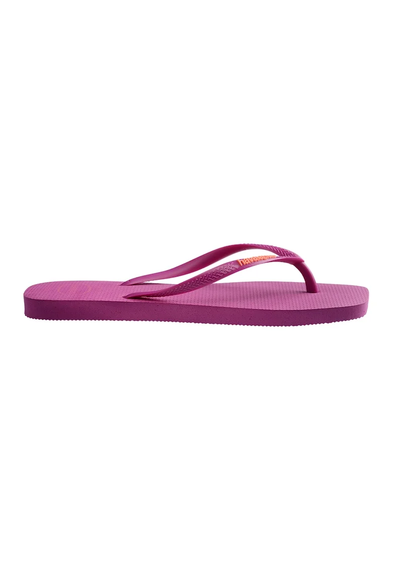 Papuci flip-flop cu logo, Roz somon/Roz inchis