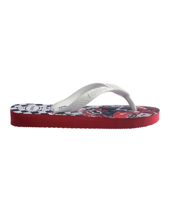 Papuci flip-flop cu tematica Cars, Alb murdar