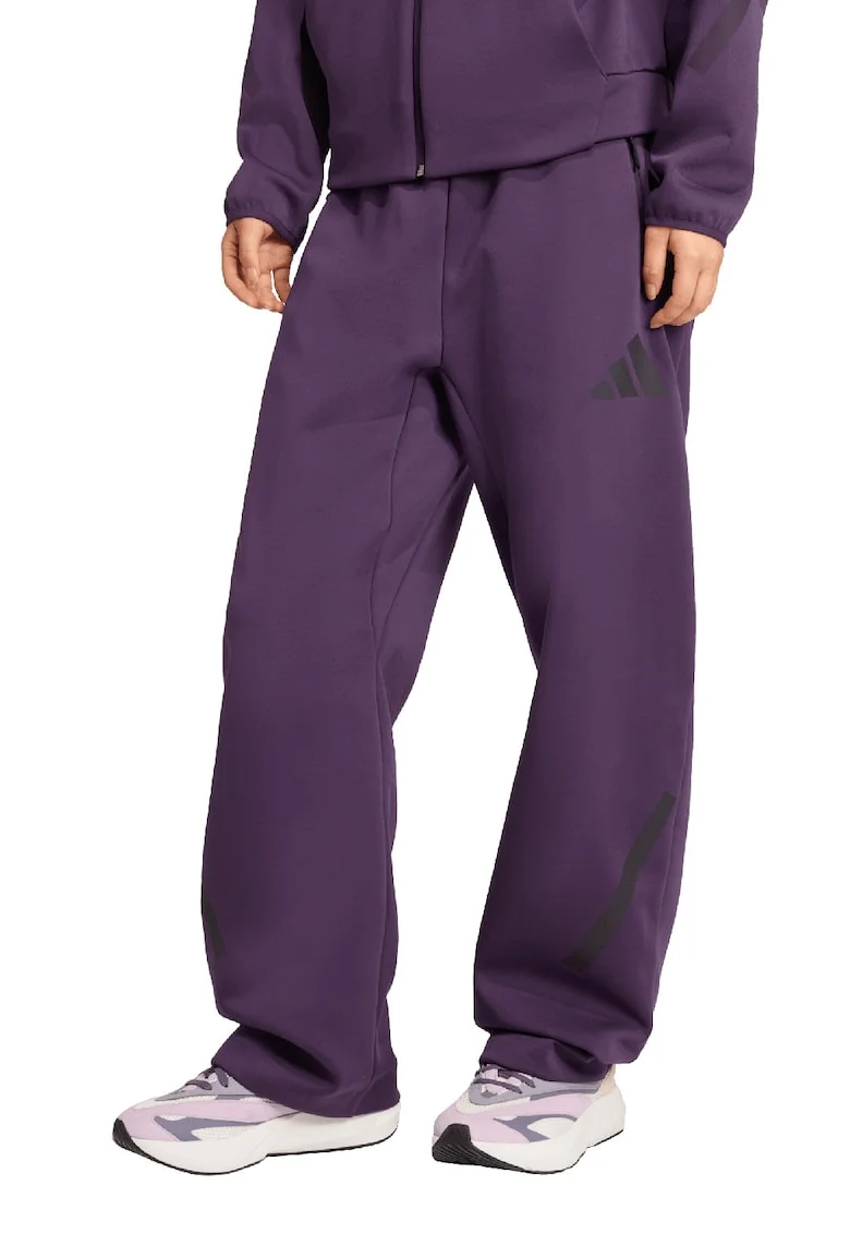 Pantaloni de trening lejeri cu buzunare cu fermoar Z.N.E. Bar, Violet aubergine
