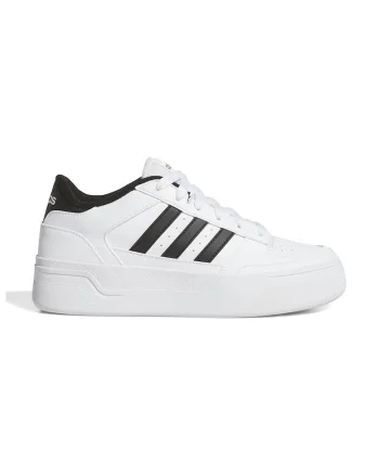 Pantofi sport Break Star flatform de piele ecologica, Negru/Alb optic