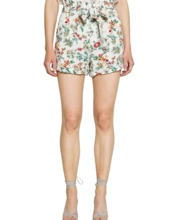 Pantaloni scurti cu imprimeu floral,