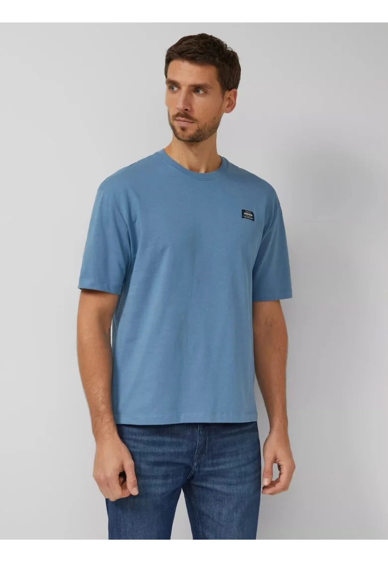 Tricou barbati, din jerseu gros de bumbac, Modern fit, Albastru