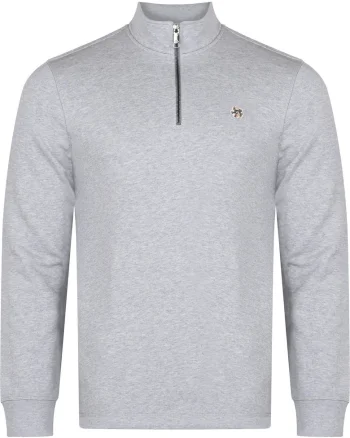 Bluza de trening cu fermoar la guler