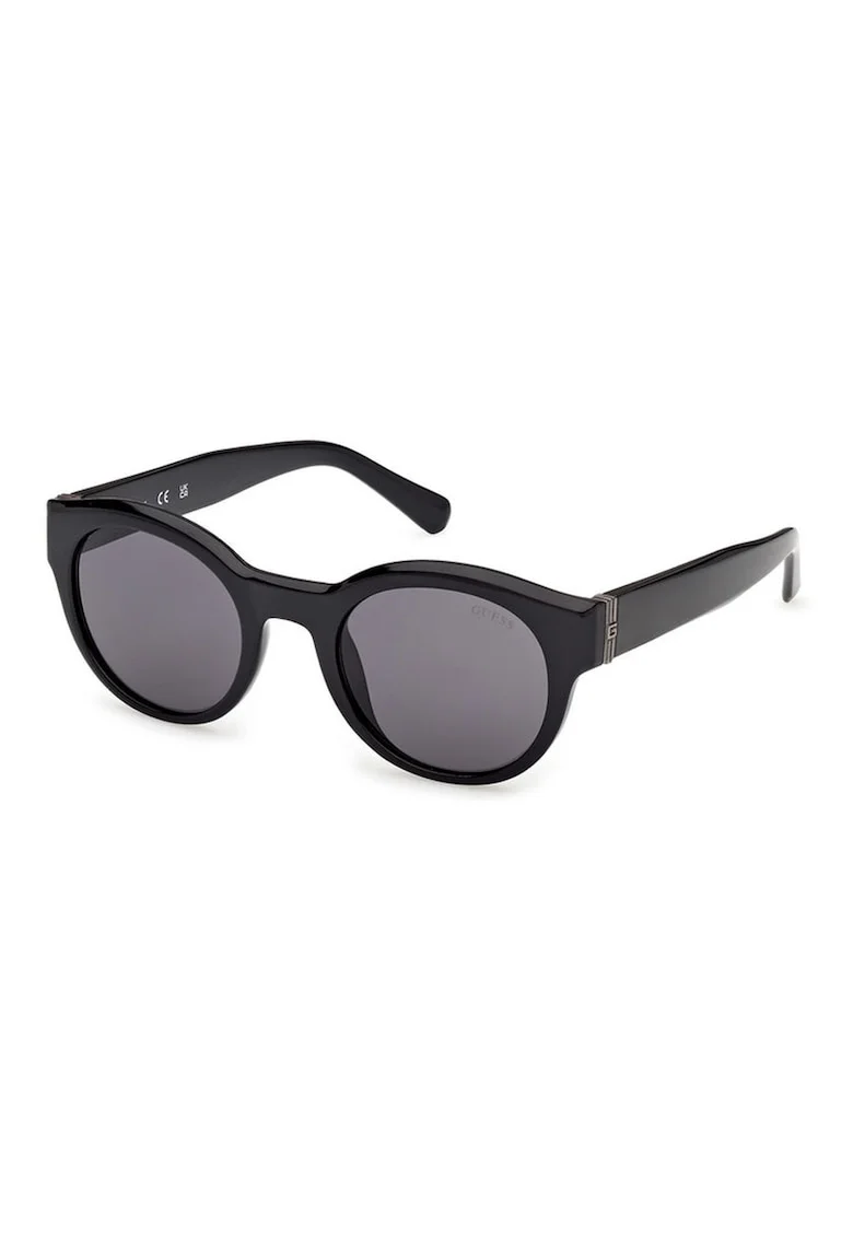 Ochelari de soare barbati  rotunzi, negru, 49x22x145mm