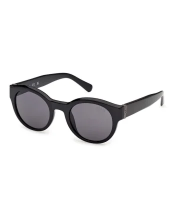 Ochelari de soare barbati  rotunzi, negru, 49x22x145mm