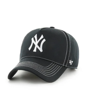 ’47, Sapca baseball cu cusaturi contrastante NY Yankees, Alb/Negru