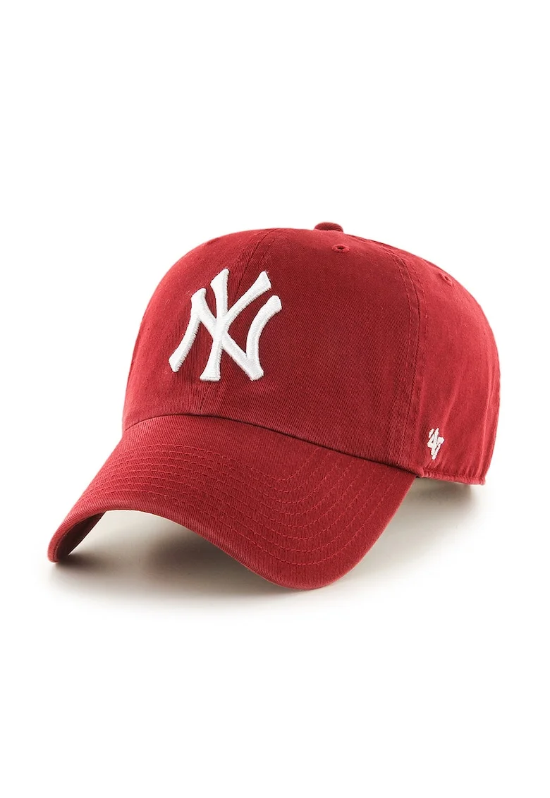 ’47, Sapca cu logo brodat New Yor Yankees, Alb/Rosu inchis