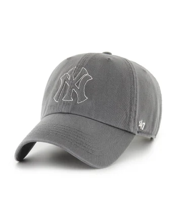 ’47, Sapca baseball de bumbac cu logo brodat, Gri carbon