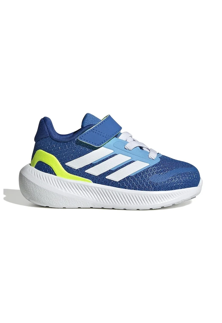 Pantofi sport Run Falcon 5 din material textil cu velcro, Alb/Albastru royal
