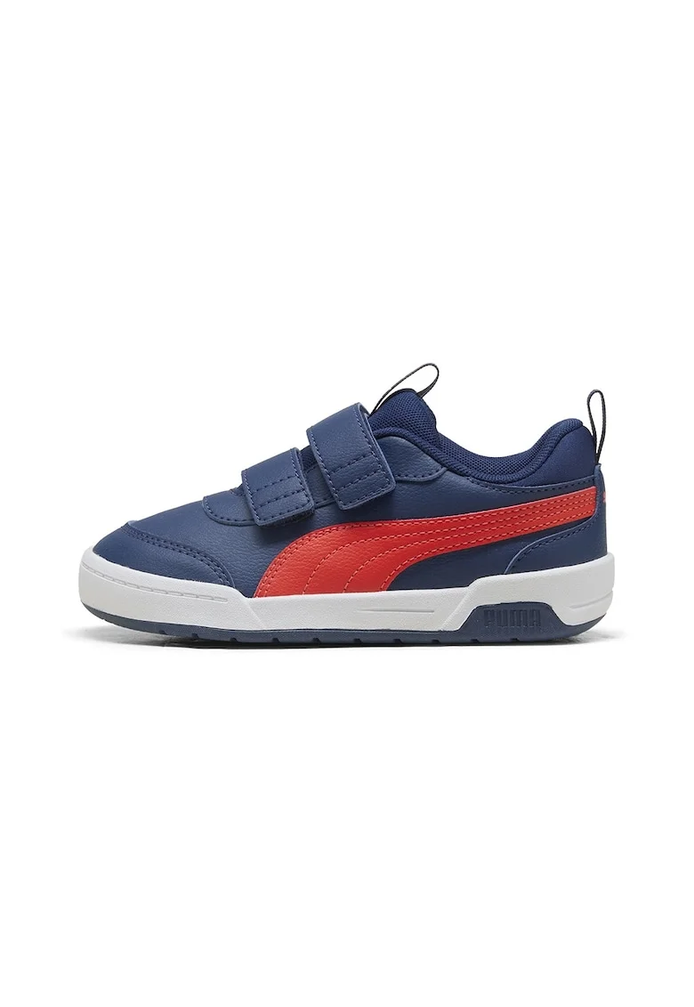 Pantofi sport Multiflex 2 din piele ecologica, Albastru inchis/Coral