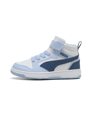Pantofi sport mid-cut cu velcro Rebound V6, Albastru pastel/Alb optic