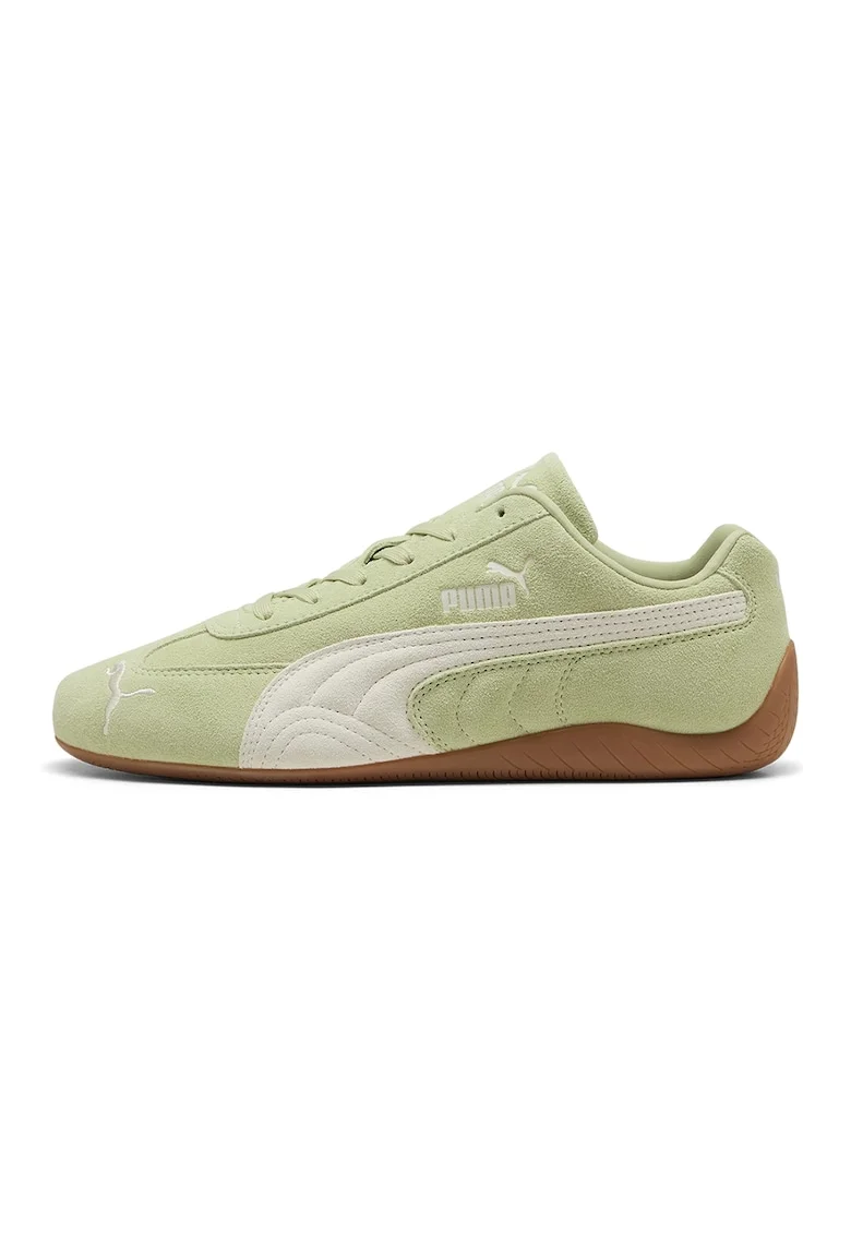 Pantofi sport Speedcat OG unisex din piele intoarsa, Verde fistic