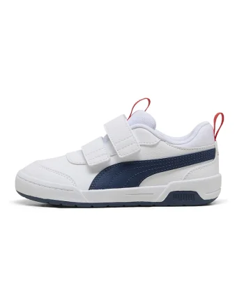 Pantofi sport Multiflex 2 din piele ecologica, Alb/Bleumarin