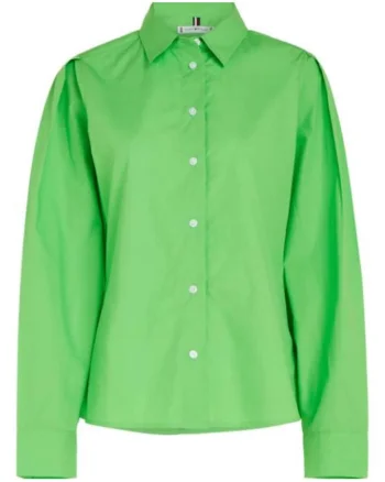 Camasa dama,  Slim Fit, Bumbac, Verde lime, Verde lime