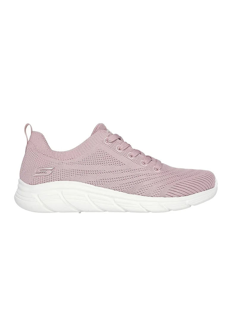 Pantofi sport cu aspect tricotat BOBS Graceful, Roz prafuit