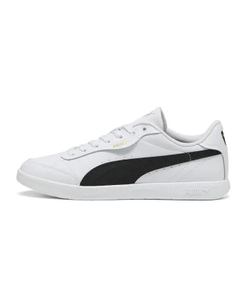 Pantofi sport Vikky Star de piele, Alb/Negru